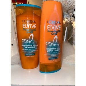 Loreal Elvive Dream Lengths Curls Moisture Push Shampoo Conditioner Set